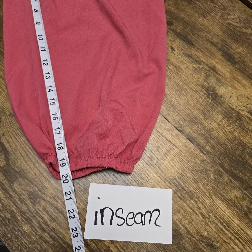 Thread Story Pink Lightweight Strapless Jumpsuit Womens Size Large